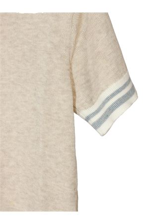 T-shirt in maglia di cotone beige ELEVENTY KIDS | EY9P31Z3669870